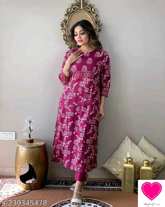 Kurti set uploaded by Anagha creations on 5/19/2024