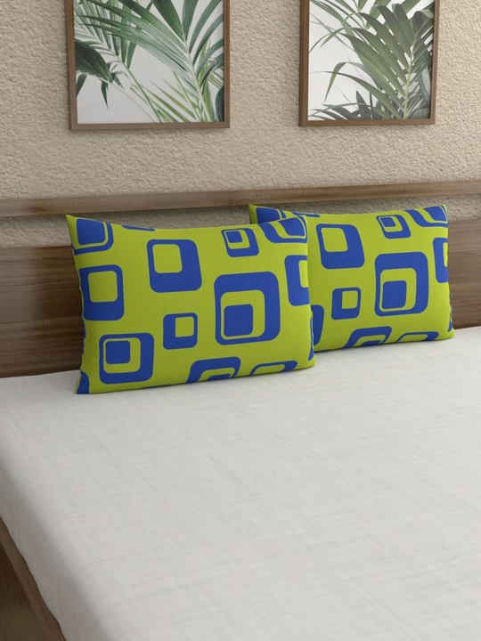 Green & Blue Printed Pillow Covers uploaded by Esskay International on 4/5/2023