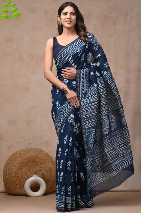 🎨New Collection💐

Pure hand block printed chanderi silk saree with printed blouse. 🎨

Natural dya uploaded by Om handblock on 4/5/2023