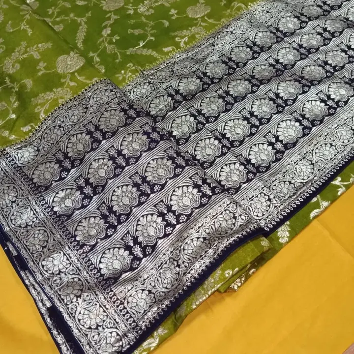 Chanderi silk saree uploaded by business on 4/5/2023