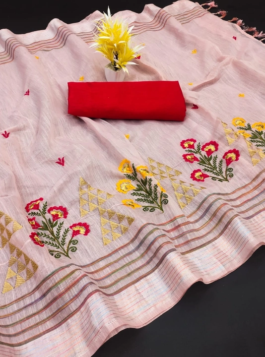 Cotton Woven design saree  uploaded by business on 4/5/2023