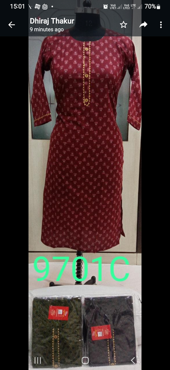 Pure cotton summer  collection  kurti uploaded by Geeta Creation  on 4/5/2023