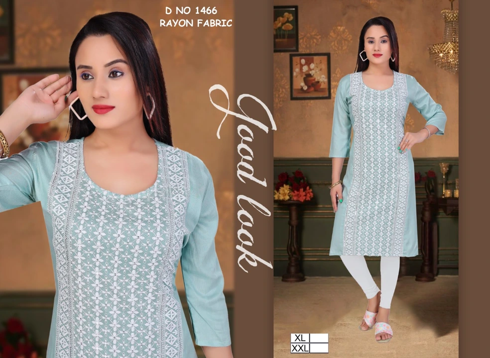 Embroidery work Kurtis  uploaded by H Kumar Manufacturer on 4/5/2023
