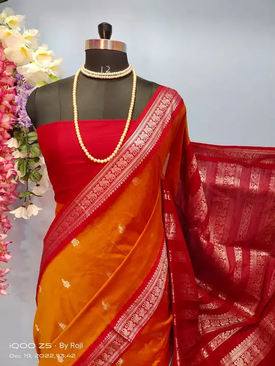 Cotton gadwal uploaded by Handloom saree house on 4/5/2023
