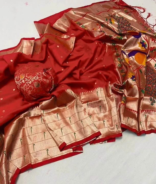 Beautiful banarasi silk saree with blouse piece  uploaded by Dhananjay Creations Pvt Ltd. on 4/5/2023