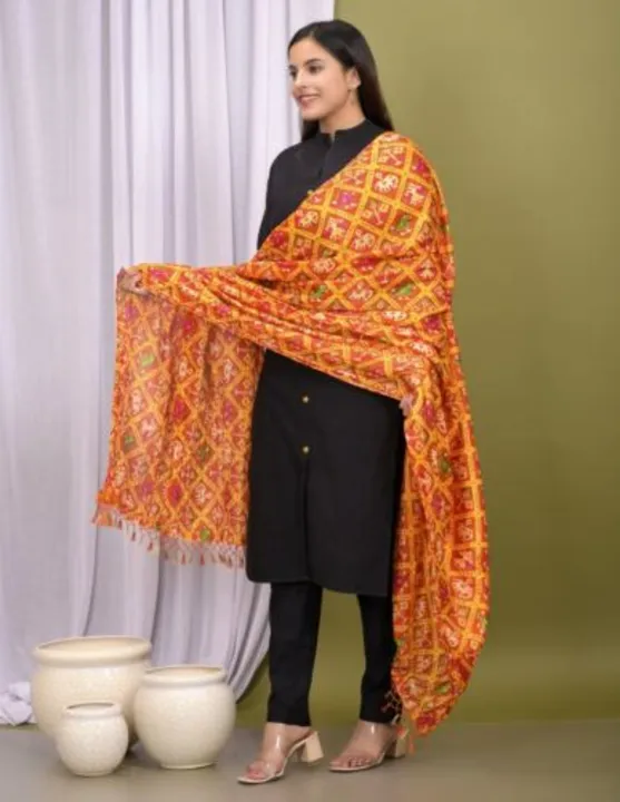 Chinon cursh new Design Dupatta  uploaded by Lakshminath creation on 4/5/2023