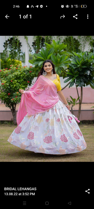 Beutiful lehnga  uploaded by The fashion gallery on 4/5/2023