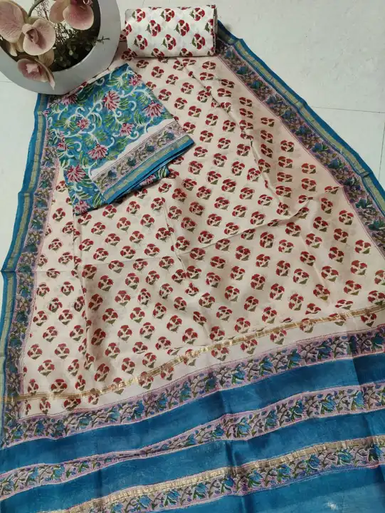 Chanderi silk uploaded by Abhishek handcraft on 4/5/2023