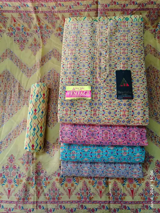 Vintag suit coton uploaded by Sanjana Textile on 4/5/2023