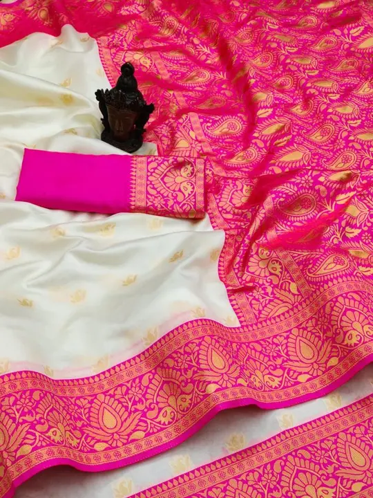 Beautiful Golden Diya Bati Design With Rich pallu. uploaded by DHANANJAY CREATION  on 4/5/2023