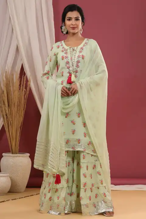 BEAUTIFUL SHARARA DRESS uploaded by Pooja Creation on 4/5/2023
