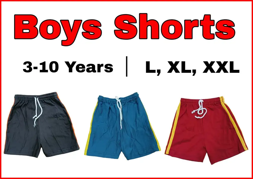 Boys shorts (3 to 10 years) uploaded by Falcon enterprises on 4/5/2023