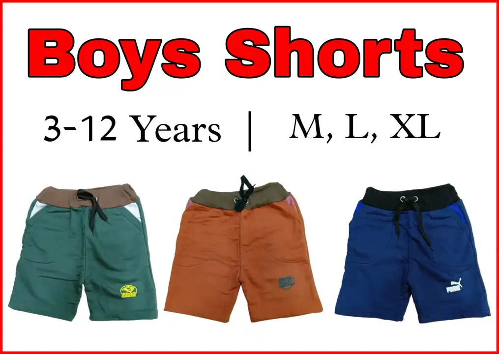 Boys Shorts (3 to 12 years) uploaded by Falcon enterprises on 4/5/2023