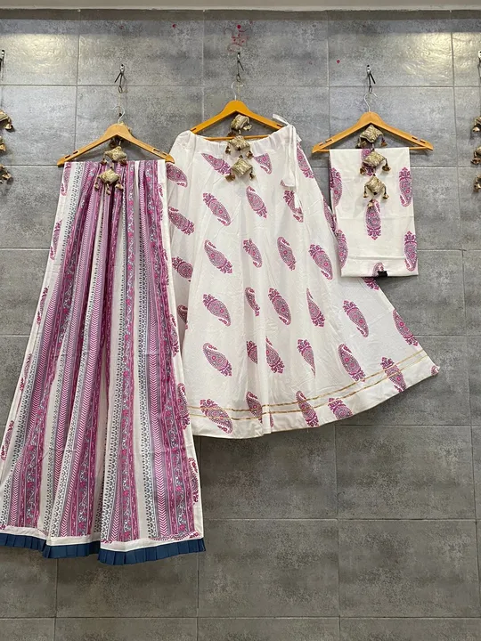 LAUNCHING ♥️✨

Pure camric cotton chaniya choli 
With fancy duptta frill pattern 

1 mtr unstitched  uploaded by BOKADIYA TEXOFIN on 4/5/2023