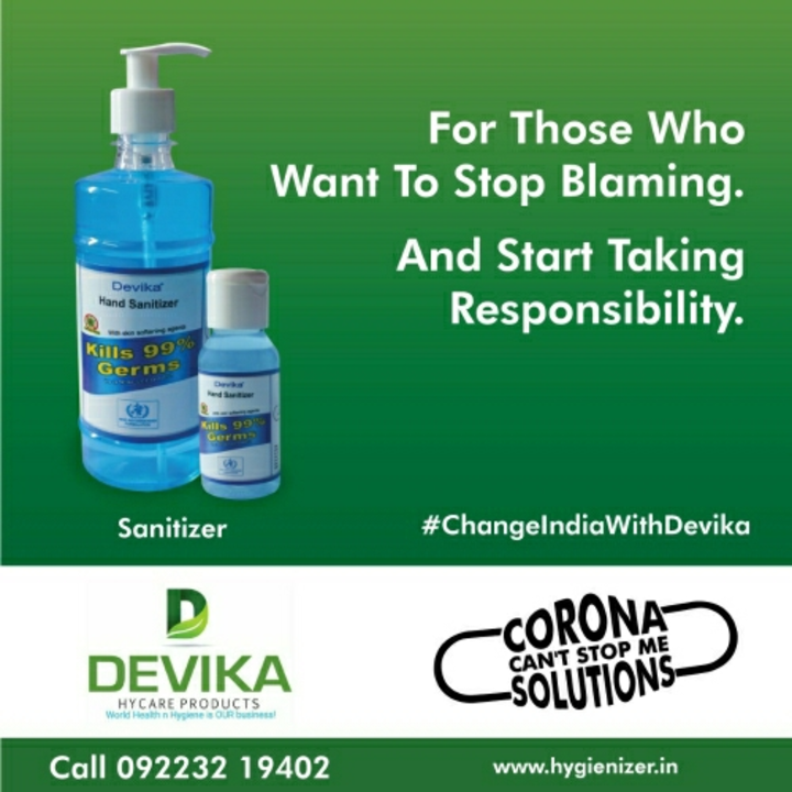 Devika Hand Sanitizer 500m uploaded by Devika Hycare Products  on 3/3/2021