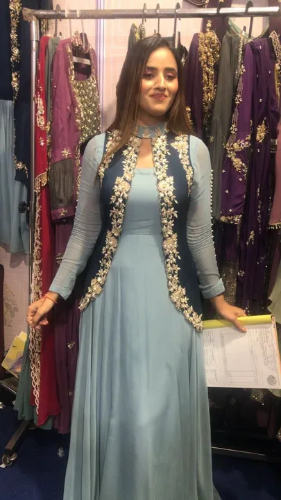 *NEW DESIGNER HEAVY GEORGETTE FANCY KOTI-GOWN WITH DUPATTA*

*😍CODE : ST-53*😍
*😍RATE : 850*😍

FA uploaded by Fatema Fashion on 4/5/2023