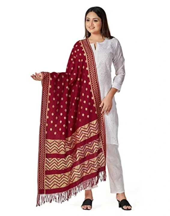 Russell silk dupatta uploaded by Lakshminath creation on 4/5/2023