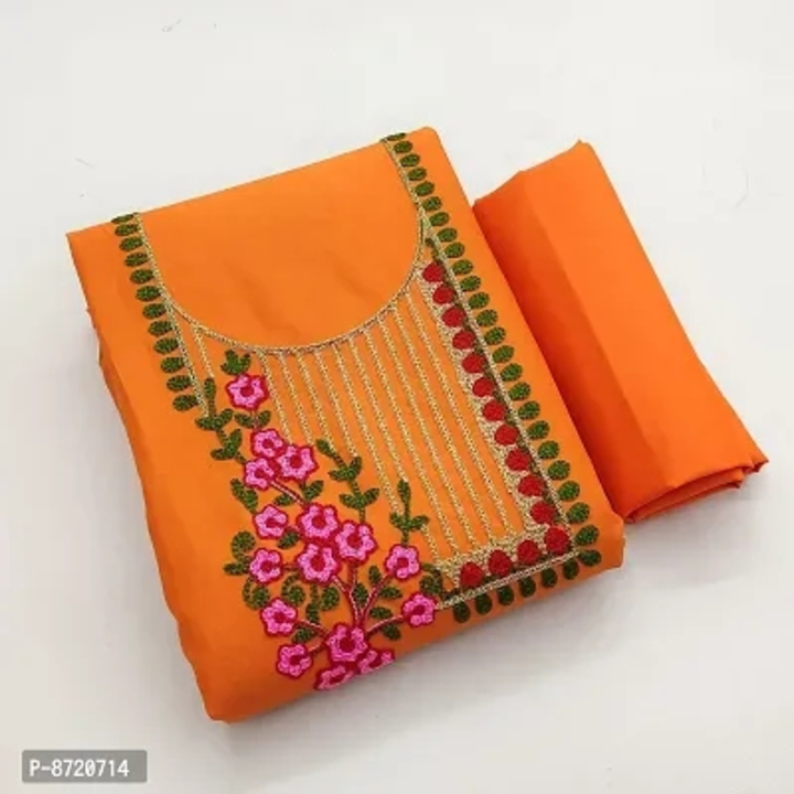 Stylish Polycotton Embroidered Dress Material Without Dupatta uploaded by Shreeji New Fashion on 4/5/2023