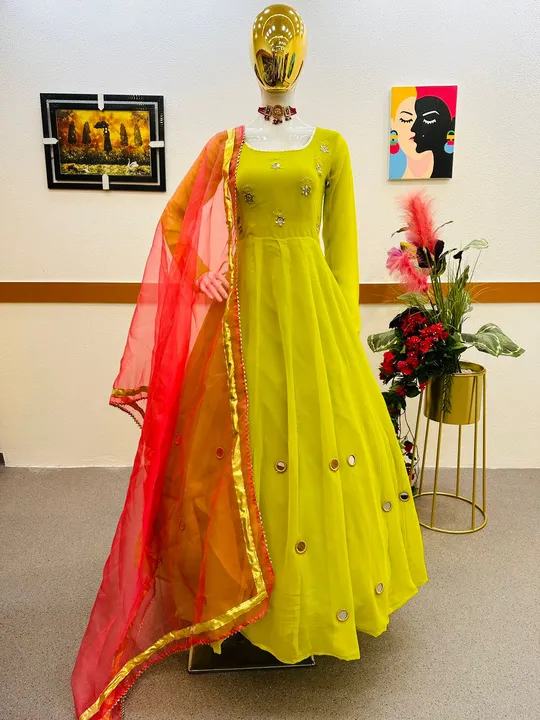 Parrot Gowns  uploaded by Fatema Fashion on 4/5/2023