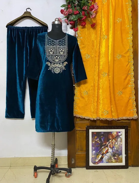 Velvet dress  uploaded by Fatema Fashion on 4/5/2023