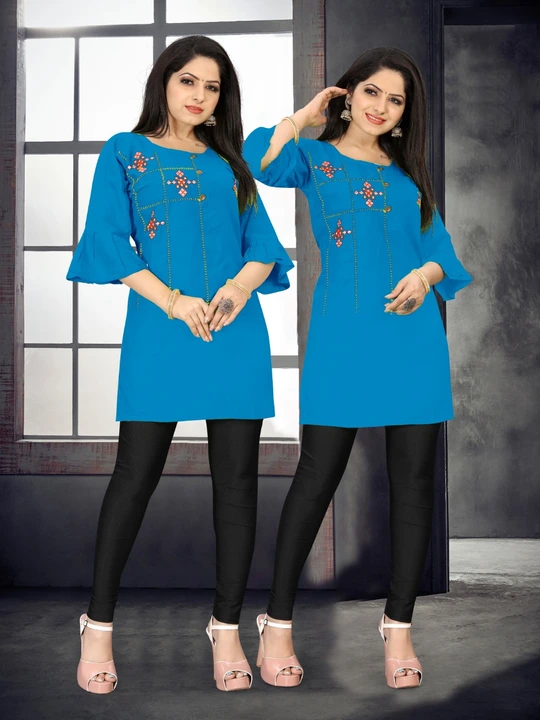 Beautiful 4 colour kurtis uploaded by business on 4/5/2023