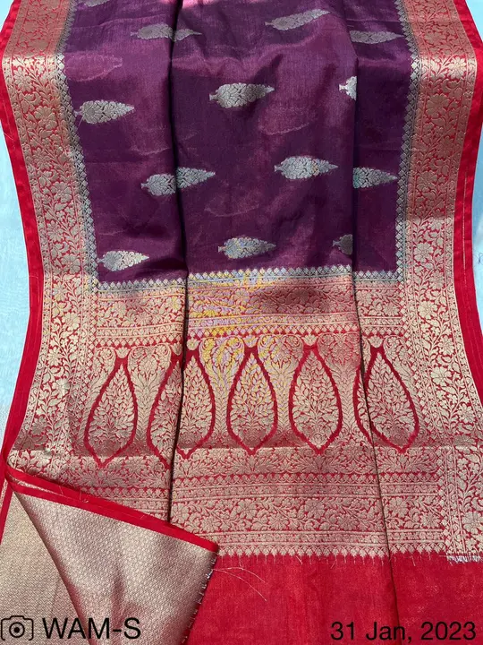Warm Silk saree with blouse  uploaded by M S fabrics on 4/5/2023
