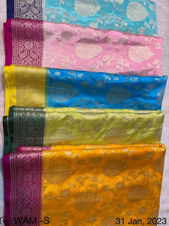 Warm silk Saree with blouse  uploaded by M S fabrics on 4/5/2023