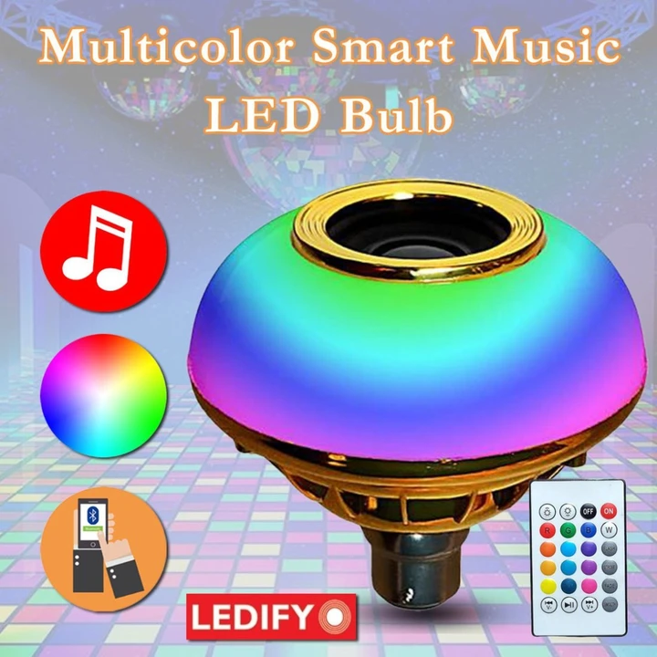 12 Watt Smart Music Bulb With Remote  uploaded by Ledify Electronics Private Limited on 4/5/2023