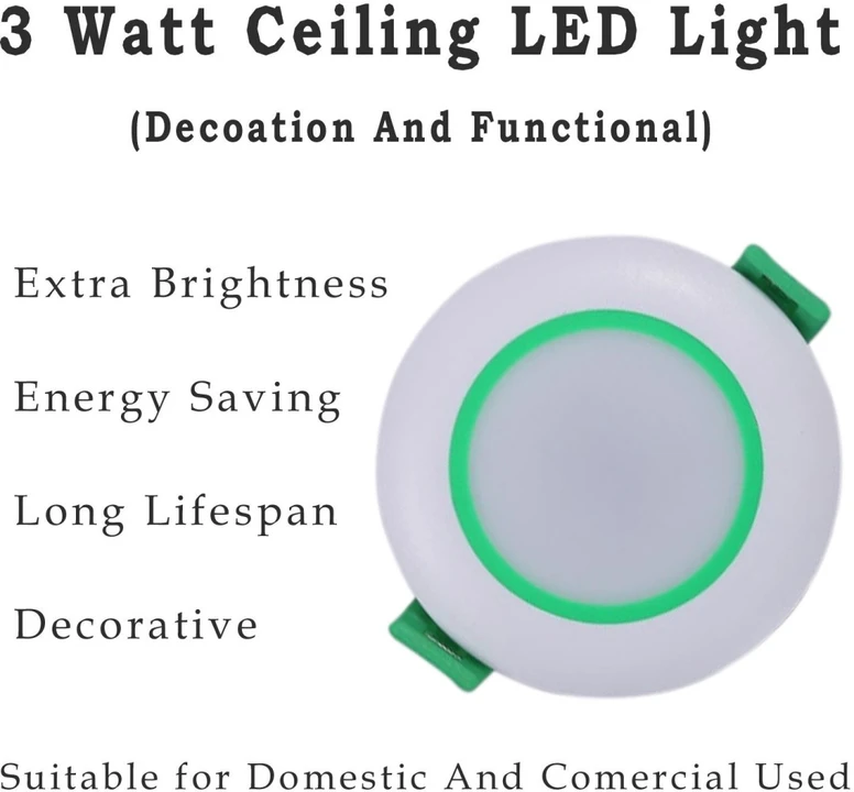 3 Watt Green Color Deep Light  uploaded by Ledify Electronics Private Limited on 4/5/2023