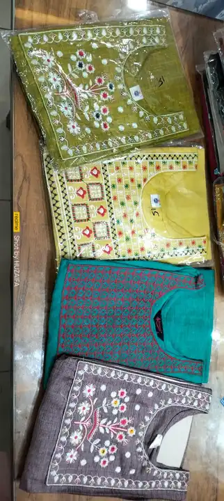 Details ⬇️
Merat cotton kurti pant with one side pocket and dupatta set
Sizes-XL XXL 3XL 
Fabric- Me uploaded by Roza Fabrics on 4/6/2023