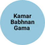 Business logo of Kamar babhnan Gama