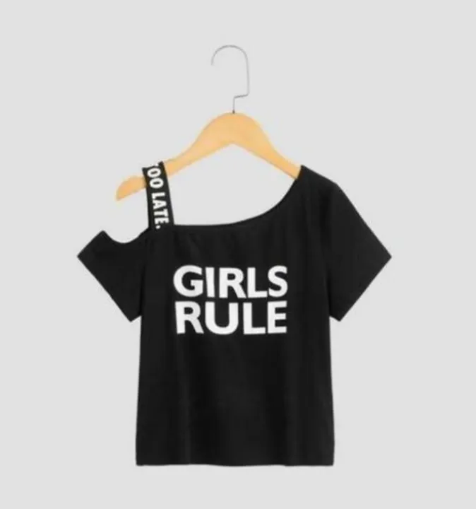 Ssvg Girls & Woman Girls Rule Printed  Top Fabric  Cottan  uploaded by business on 4/6/2023