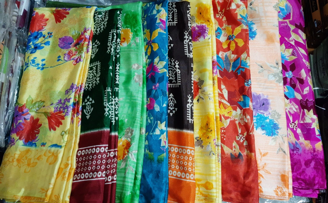 Turkey crepe sarees uploaded by Sri radha krishna enterprises on 4/6/2023