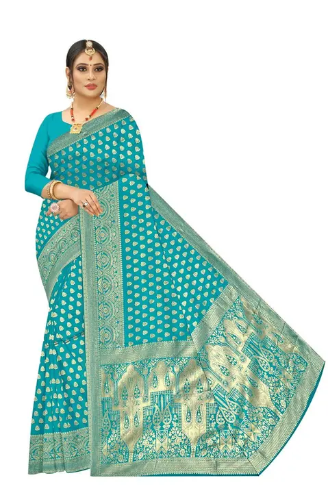Silk saree uploaded by Jaanvi fashion on 4/6/2023
