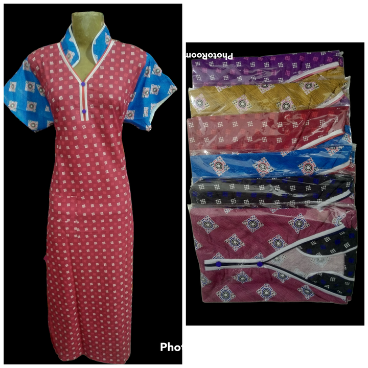 PAPER COTTON CHINESE COLOR NIGHTY  uploaded by MANISHA GARMENTS on 4/6/2023