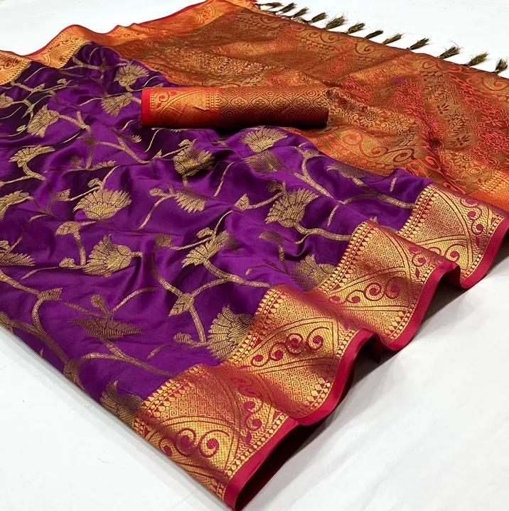 Silk saree uploaded by Vanila fabrics on 4/6/2023
