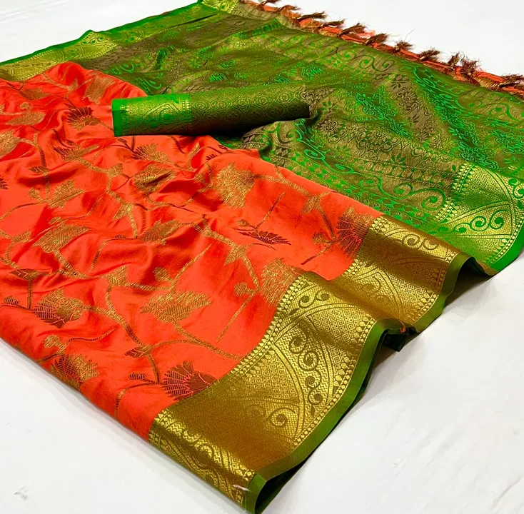Silk saree uploaded by Vanila fabrics on 4/6/2023
