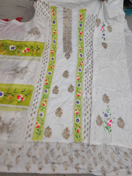 Jaam cotton suit with kota dupata  uploaded by Manish sales on 4/6/2023