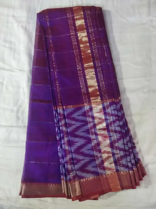 Light weight silk pochampally border saree hand made weavibg.... uploaded by RL HANDLOOMS on 5/31/2024