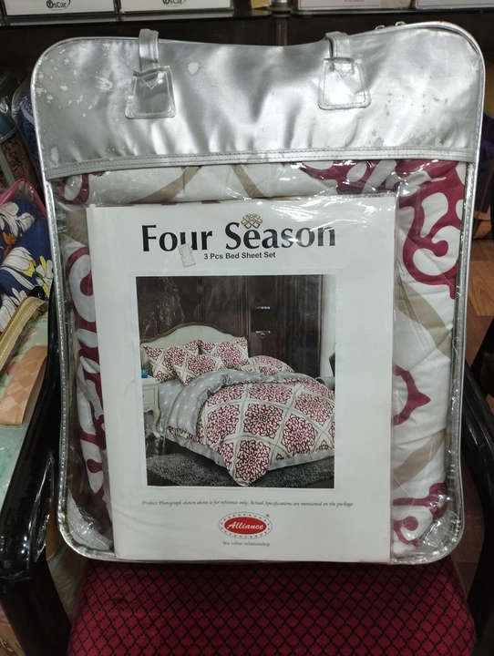 Glace Cotton Double Bed Comforter Set uploaded by Alliance overseas pvt Ltd on 4/6/2023