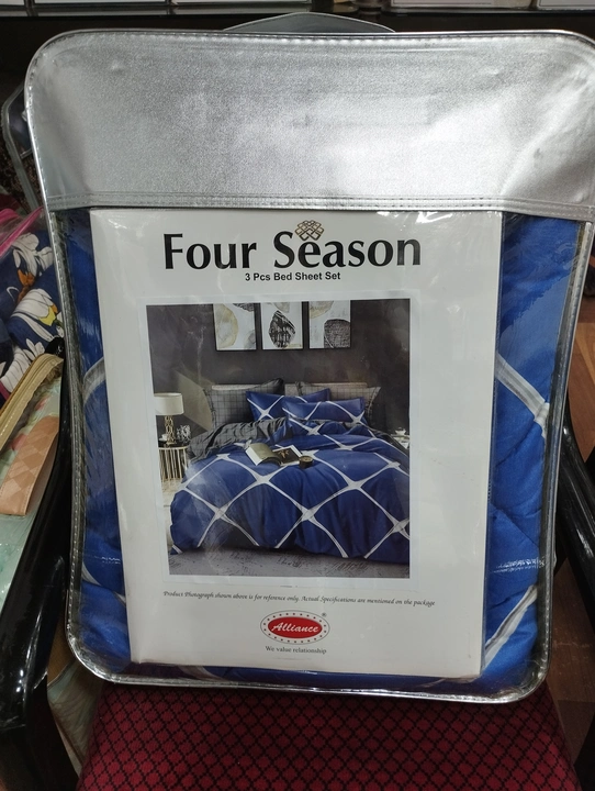 Glace Cotton Double Bed Comforter Set uploaded by Alliance overseas pvt Ltd on 4/6/2023