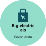 Business logo of B.G.Electricals