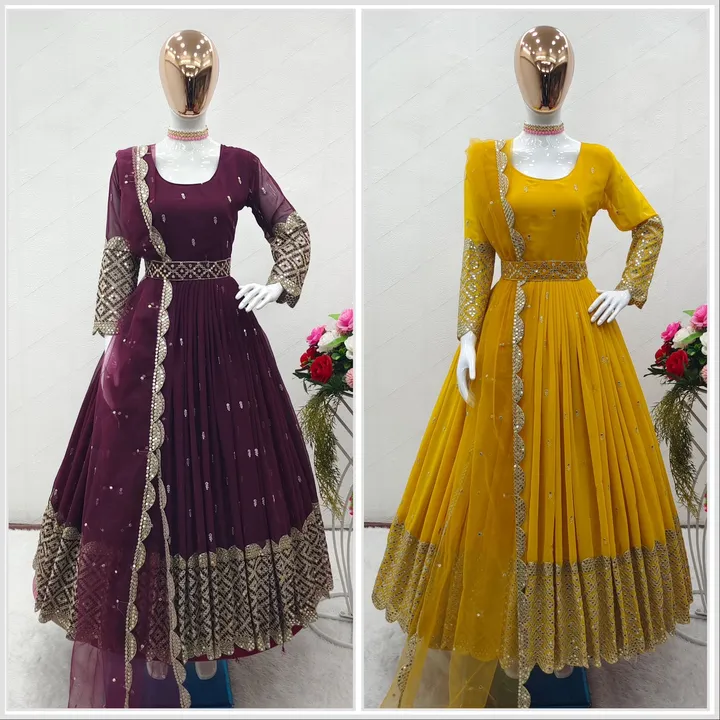 Gown dc uploaded by Taha fashion from surat on 4/6/2023