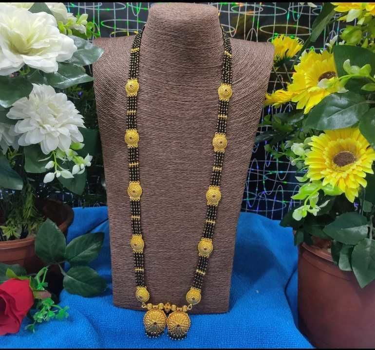 *Geru one gram* 
 *Gold look mangalsutra* 

 *Hight 34 inch* 

 *Rs 2230*😍

 shipping✅

Cash on del uploaded by business on 3/3/2021