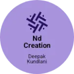 Business logo of ND CREATION