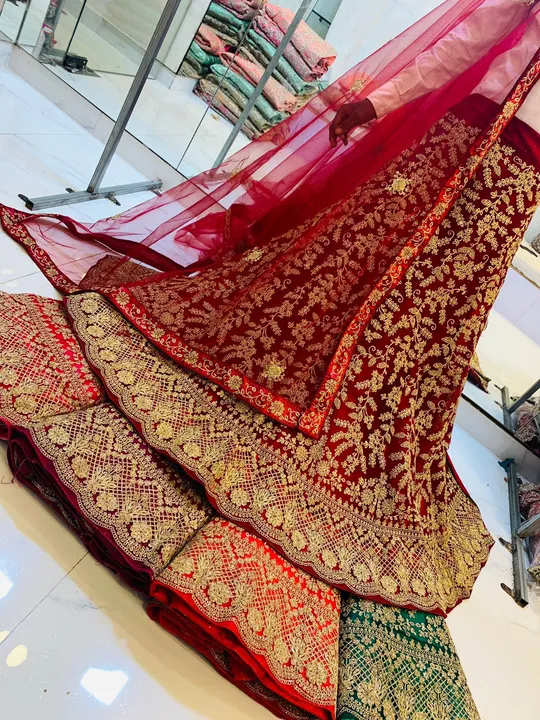 Bridal Net Lehenga Collection  uploaded by L & S GOODS CO on 4/6/2023