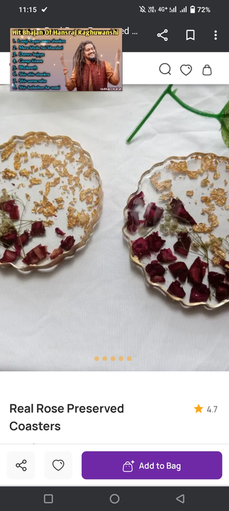 Resin coasters uploaded by Suranas Kitchen Solution  on 4/6/2023