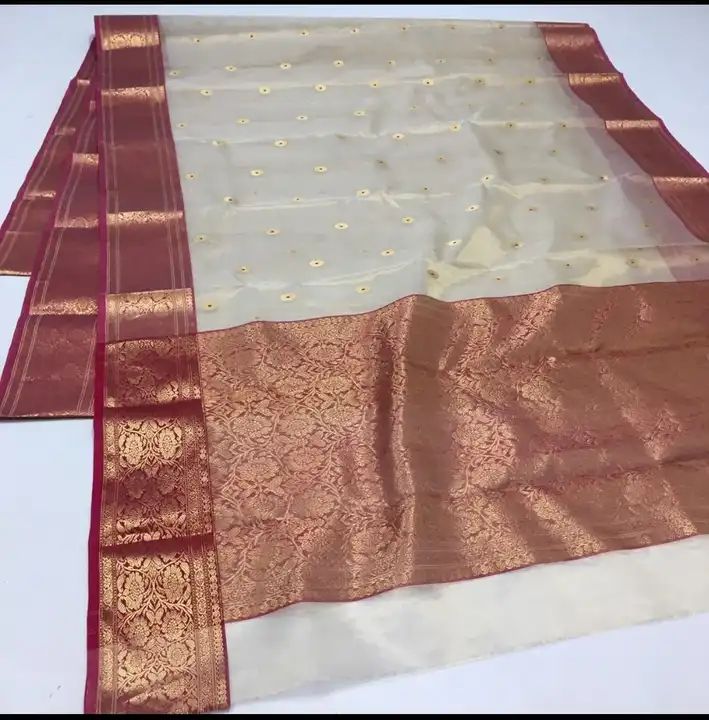 CHANDERI HANDLOOM tissue silk saree uploaded by Royal_Elegance_Saree on 4/6/2023