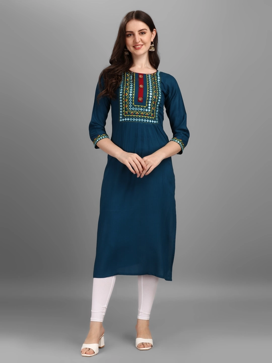 2004-TEAL KURTI uploaded by business on 4/6/2023