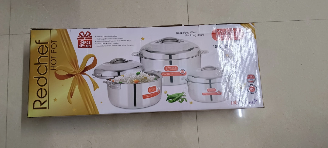 Redchef Stainless Casserole set   uploaded by Suranas Kitchen Solution  on 4/6/2023